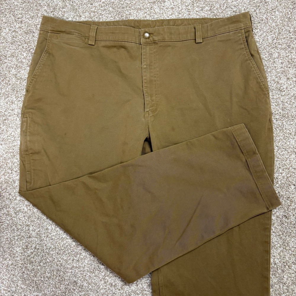 Duluth Trading DuluthFlex Ballroom Pants Mens 44x32 Brown Roomy Relaxed Utility